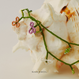 GREEN BEAD BLOOM LAYER NECKLACE (PRE-ORDER TAKES 15 DAYS)