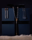 TRIPLE CRYSTAL BALL EARRINGS