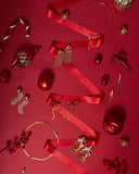 GOLS CHAIN BOW  EARRINGS