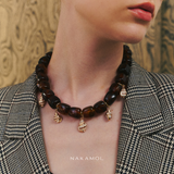 AMBER HORIZON GOLD NECKLACE (PRE-ORDER TAKES 15 DAYS)