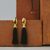 OMIDNIGHT OCEAN TASSEL EARRINGS (PRE-ORDER TAKES 30 DAYS)
