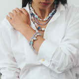 AZURE OCEAN FISH STRETCH BRACELET