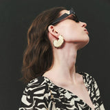 CRESCENT TEXTURED EARRINGS
