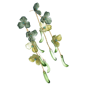 AMAZONITE BLOOM STATEMENT EARRINGS (PRE-ORDER TAKES 15 DAYS)