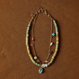 BLUE WAVES CHARM NECKLACE