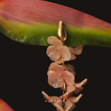 PEACH BLOOM STATEMENT EARRINGS (PRE-ORDER TAKES 15 DAYS)