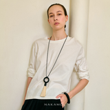 MIDNIGHT IVORY TASSEL NECKLACE (PRE-ORDER TAKES 30 DAYS)