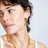 SINGLE STRAND YELLOW MIX NECKLACE