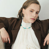 LOCK LOOP TURQUOISE NECKLACE
