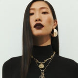 GOLD COIN AMULET NECKLACE