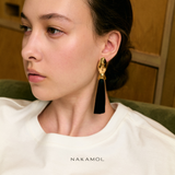 OMIDNIGHT OCEAN TASSEL EARRINGS (PRE-ORDER TAKES 30 DAYS)