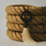 MIDNIGHT IVORY TASSEL NECKLACE (PRE-ORDER TAKES 30 DAYS)
