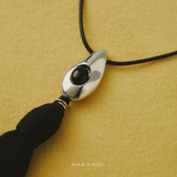 NOIR ÉCLIPSE TASSEL NECKLACE (PRE-ORDER TAKES 30 DAYS)