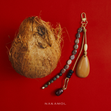 PALMA WOODEN BEADS KEYCHIAN