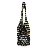 HOBO WOODEN BEADS BAG — BLACK