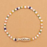 SUNSHINE BEAD FISH STRETCHY BRACELET