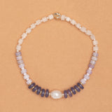 PURPLE CREAM STRETCH BRACELET