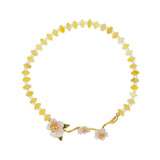 YELLOW JADE BLOOM BRACELET (PRE-ORDER TAKES 15 DAYS)