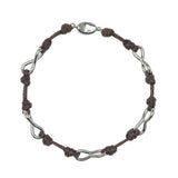 Brown Sea Knot Leather Rope Bracelet