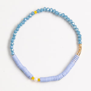 CERULEAN MIX STRETCHY BRACELET