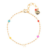 GOLD N BEAD STUD BRACELET