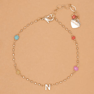 GOLD N BEAD STUD BRACELET