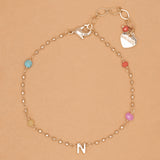 GOLD N BEAD STUD BRACELET