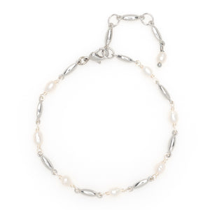 PEARL CHAIN MIX BRACELET