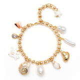 SANDY SHELL CHARM BRACELET