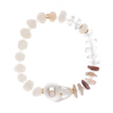 WHITE MIX CRYSTAL BRACELET