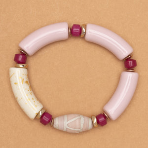 HOT PINK CARNELIAN BRACELET