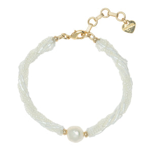 WHITE OCEÁ PEARL BRACELET (PRE-ORDER TAKES 15 DAYS)
