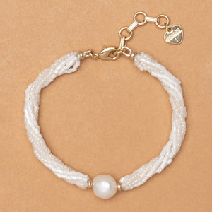 WHITE OCEÁ PEARL BRACELET (PRE-ORDER TAKES 15 DAYS)