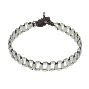 Metal Beads Harbor Net Bracelet