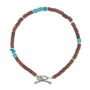 Sandy Coast Beads & Turquoise Bracelet
