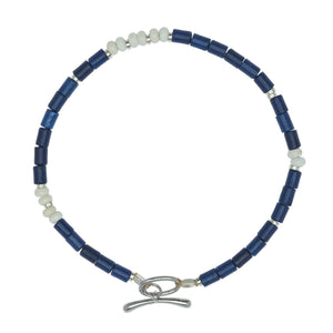 Ocean Current Beads & Magnesite Bracelet