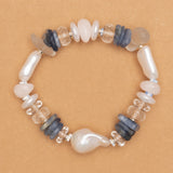 MONTANA WHITE PEARL MIX STRETCH BRACELET