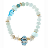 AZURE OCEAN FISH STRETCH BRACELET