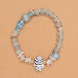 AZURE OCEAN FISH STRETCH BRACELET
