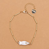 FISH SHELL GOLD BRACELET