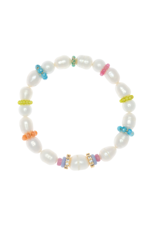 MOMMYS & ME PEARL STRETCHY BRACELET