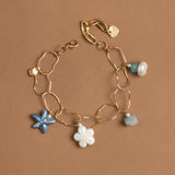 BLUE MOONSTONE CHARM BRACELET