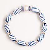 WHITE LAPIS SINGLE STRAND BEAD BRACELET