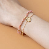 ROSE QUARTZ - LUCKY CHARM Bracelet