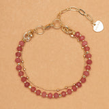 ROSE QUARTZ - LUCKY CHARM Bracelet
