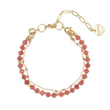 ROSE QUARTZ - LUCKY CHARM Bracelet