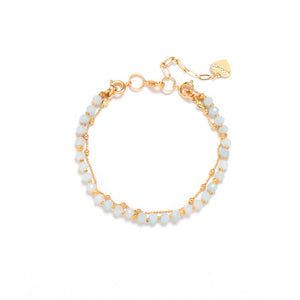 AQUAMARINE - LUCKY CHARM Bracelet