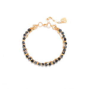 BLACK AGATE - LUCKY CHARM Bracelet