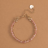 ROSE QUARTZ - LUCKY CHARM Bracelet