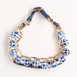 WHITE LAPIS CHAIN BRACELET